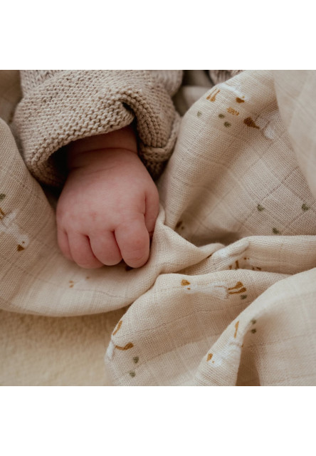 Plena zavinovací 120x120 cm Husa Newborn Naturals
