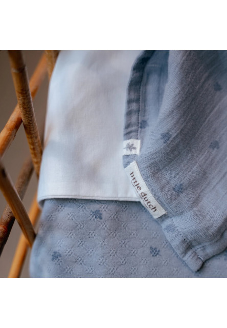 Plena zavinovací 120x120 cm s potiskem Pure Denim Blue