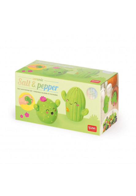 Keramická súprava na soľ a korenie Legami Salt & Pepper - Cactus