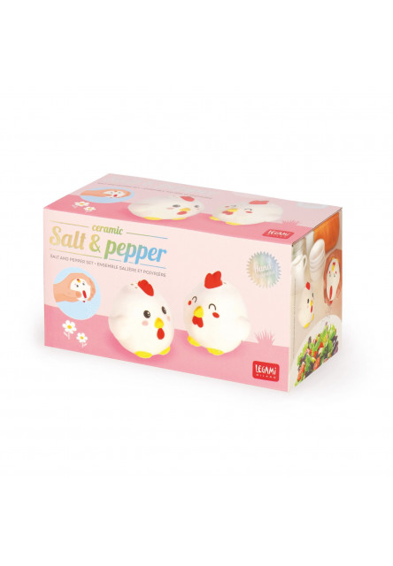 Keramická súprava na soľ a korenie Legami Salt & Pepper - Hen