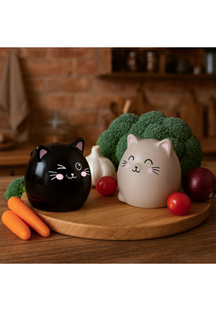 Keramická súprava na soľ a korenie Legami Salt & Pepper - Kitty