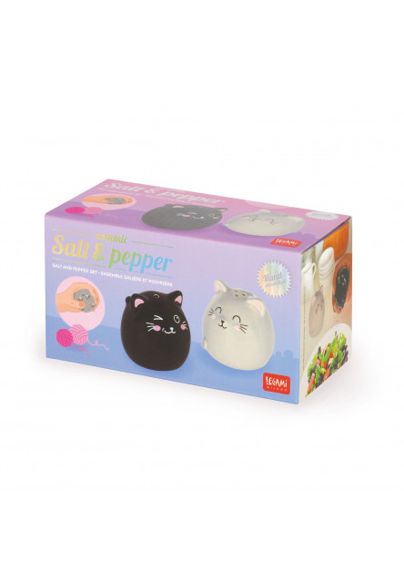 Keramická súprava na soľ a korenie Legami Salt & Pepper - Kitty