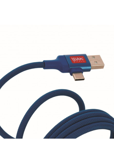 Magnetický nabíjací kábel 4 v 1 Legami Magnetic 4-In-1 Charging Cable - Petrol