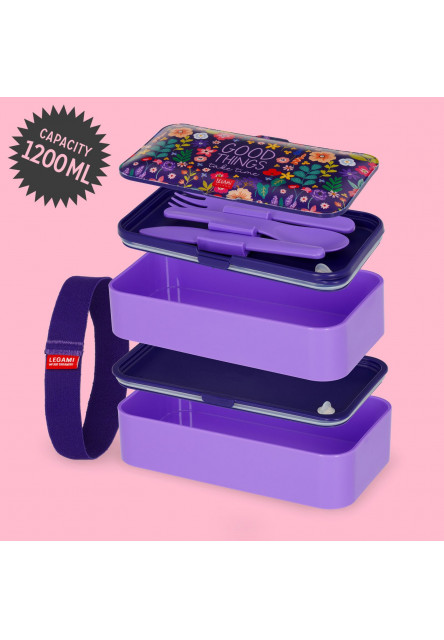 Box na desiatu Legami Lunch Box 1200 Ml - Flowers