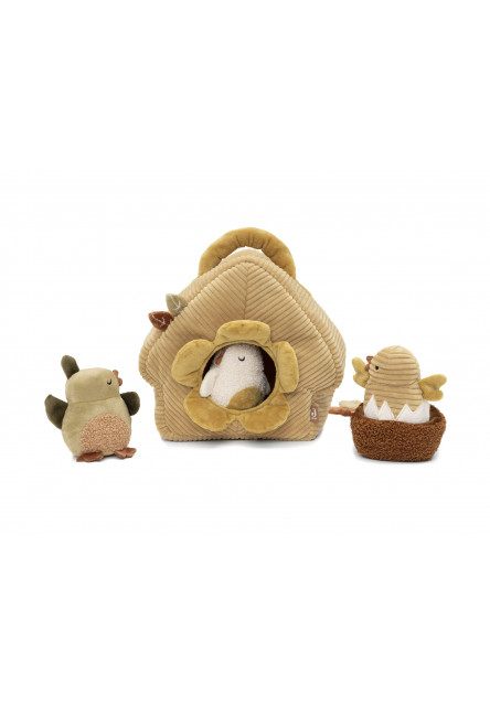 Ptačí budka s ptáčky textilní Tiny Park