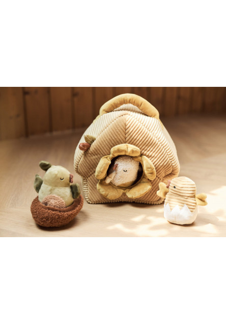 Ptačí budka s ptáčky textilní Tiny Park