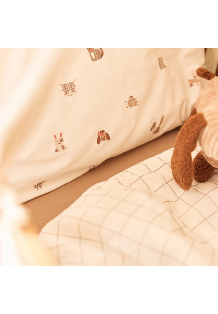 Prostěradlo napínací 120x60 cm Milky Coffee