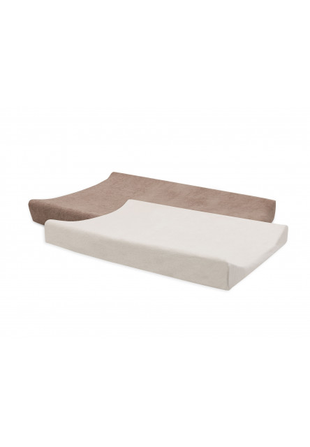 Potah na přebalovací podložku 50x70cm 2 ks froté Milky Coffee/Ivory