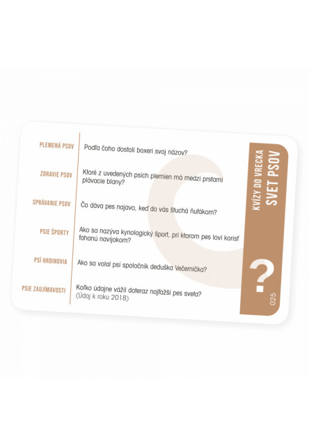 Kvízy do vrecka - Svet psov