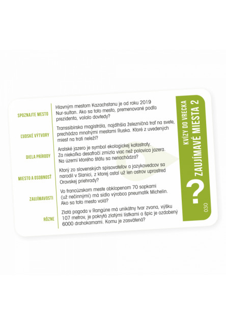 Kvízy do vrecka - Zaujímavé miesta II