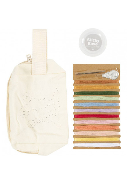 Kreativní sada Vyšívaná toaletní taška