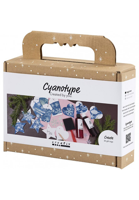 Kreativní sada Kyanotypie dárkové visačky