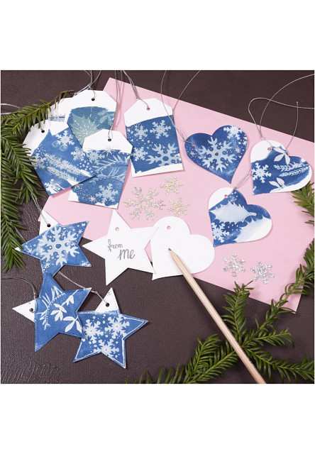 Kreativní sada Kyanotypie dárkové visačky