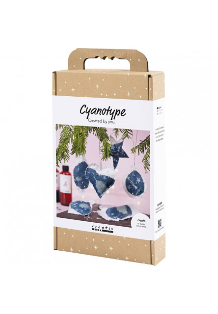 Kreativní sada Kyanotypie vánoční ozdoby