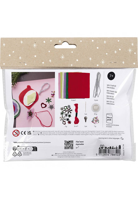 Kreativní sada Vánoční ozdoby plstěné