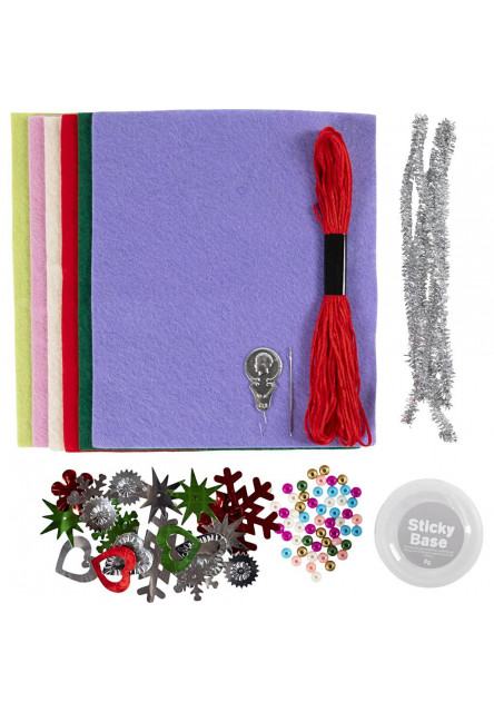 Kreativní sada Vánoční ozdoby plstěné