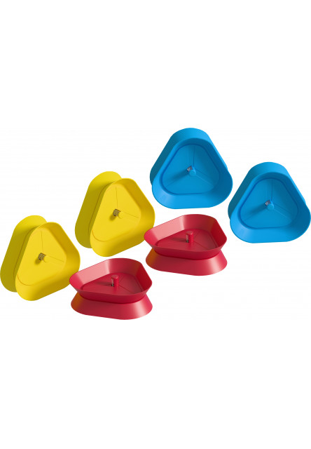 DISPLEJ 6 ks Držiak na karty 3 farby po 2 ks