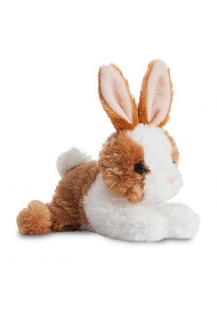 Plyšový zajačik hnedo-biely - Flopsie (20,5 cm)
