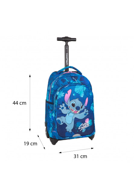 Školní batoh Jack na kolečkách Stitch Blue