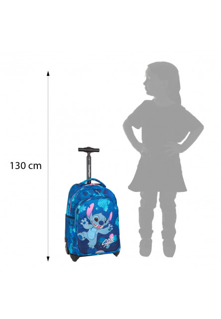 Školní batoh Jack na kolečkách Stitch Blue