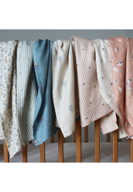 Josefine Mušelínové pleny z bambusu 2 ks Bunny Leaf