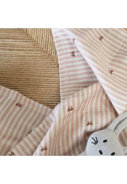 Valentin Mušelínová plena z bambusu Stripe Bow