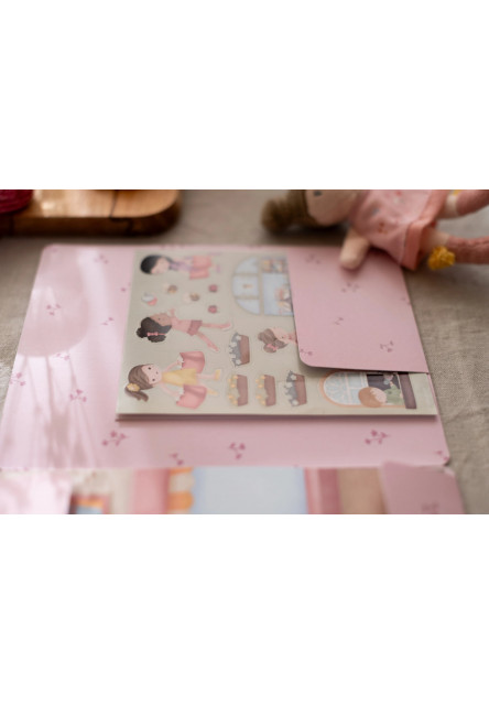 Knížka se samolepkami Nakupování Rosa