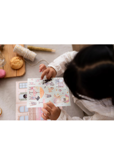 Knížka se samolepkami Nakupování Rosa