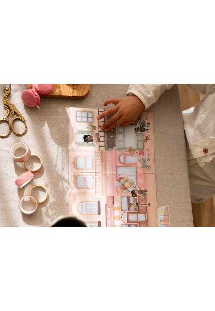 Knížka se samolepkami Nakupování Rosa