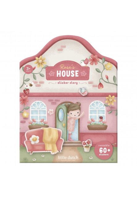 Knížka se samolepkami Dům Rosa Little Dutch
