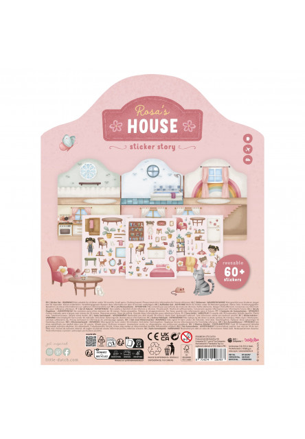 Knížka se samolepkami Dům Rosa