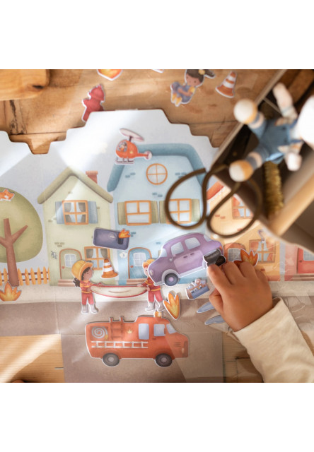 Knížka se samolepkami Hasičská stanice Jim