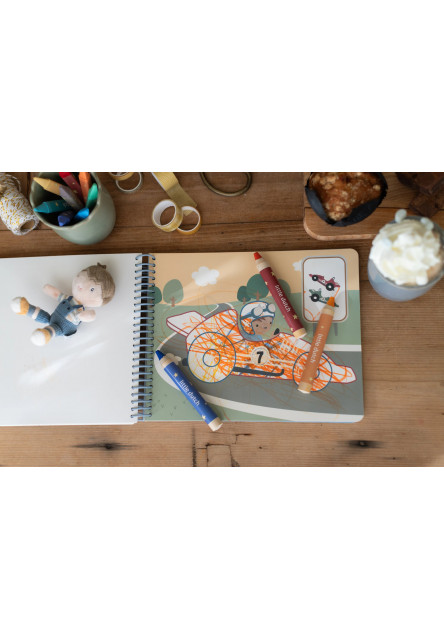 Omalovánky s pastelkami Doprava Jim