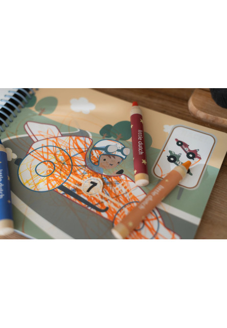 Omalovánky s pastelkami Doprava Jim