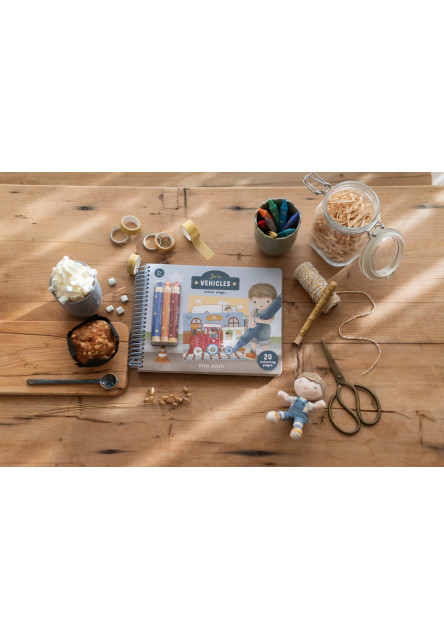 Omalovánky s pastelkami Doprava Jim