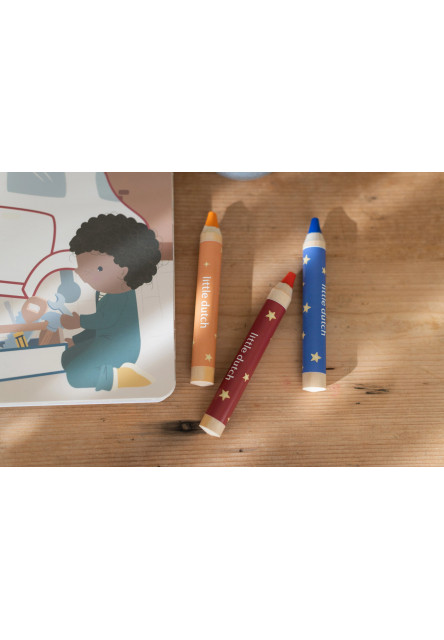 Omalovánky s pastelkami Doprava Jim