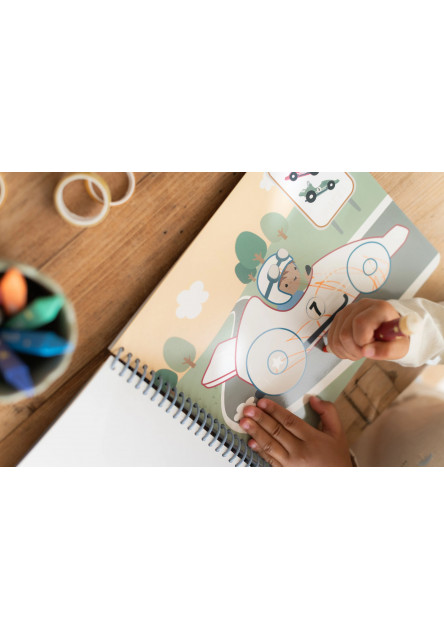 Omalovánky s pastelkami Doprava Jim