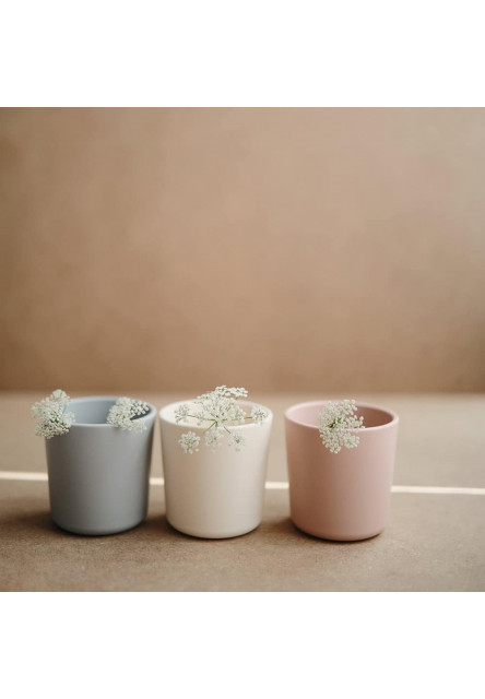 Hranatá jedálenská sada mushie - blush