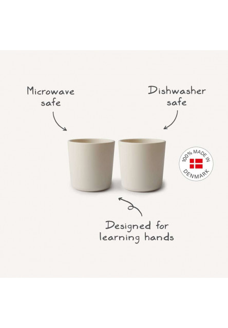 Sada dvoch pohárikov mushie - dusty rose