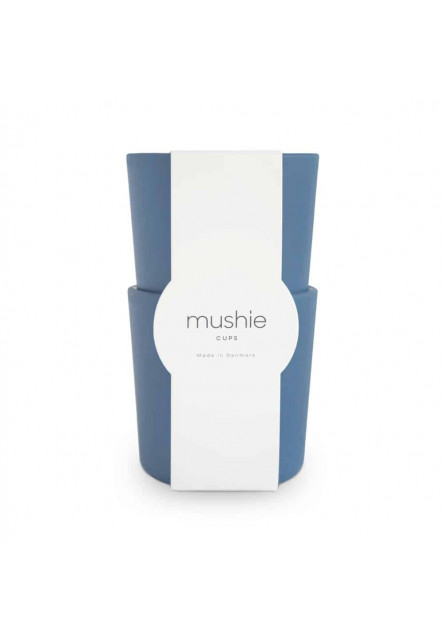 Sada dvoch pohárikov mushie - twilight blue