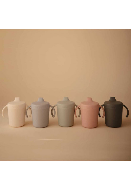 štartovací tréningový pohárik mushie - twilight blue