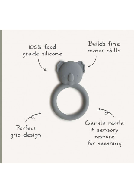 Hryzátko mushie - bunny - sage