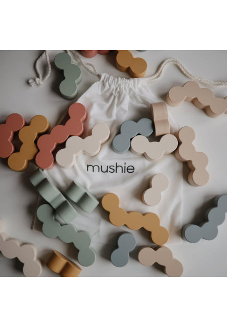 Drevené balančné bloky mushie