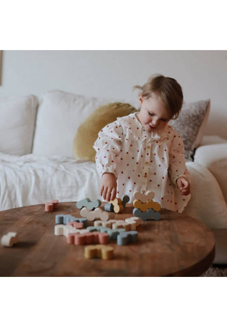 Drevené balančné bloky mushie