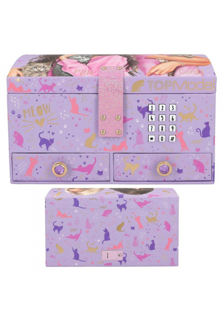 Šperkovnica  KITTY na číselný kód