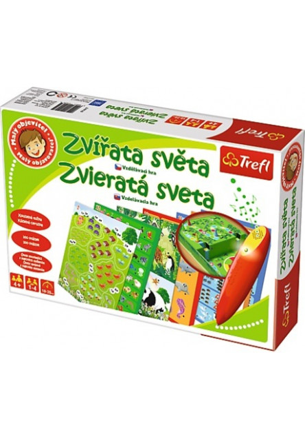 Trefl Edukačná hra Malý objaviteľ Zvieratá sveta SK/CZ