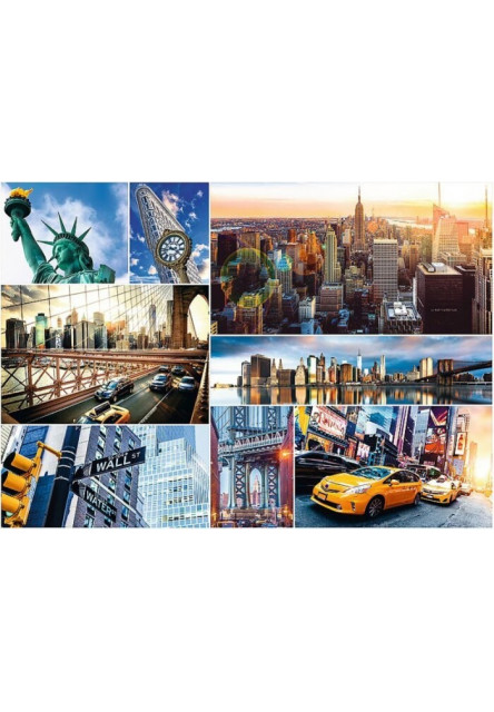 Trefl Puzzle 4000 dielikov New York koláž