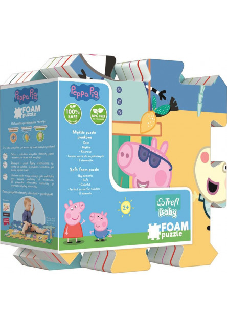 Trefl Penové puzzle  Peppa Pig leto