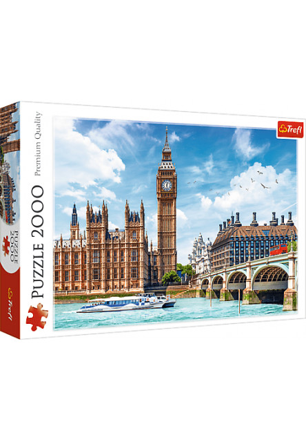 Trefl Puzzle 2000 - Big Ben, Londýn, Anglicko
