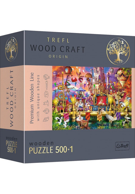 Trefl Drevené puzzle 501 - Zázračný svet